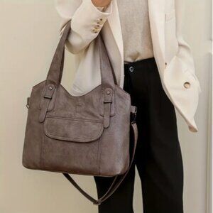 Khaki Large Capacity Crossbody Shoulder Bag NEW
